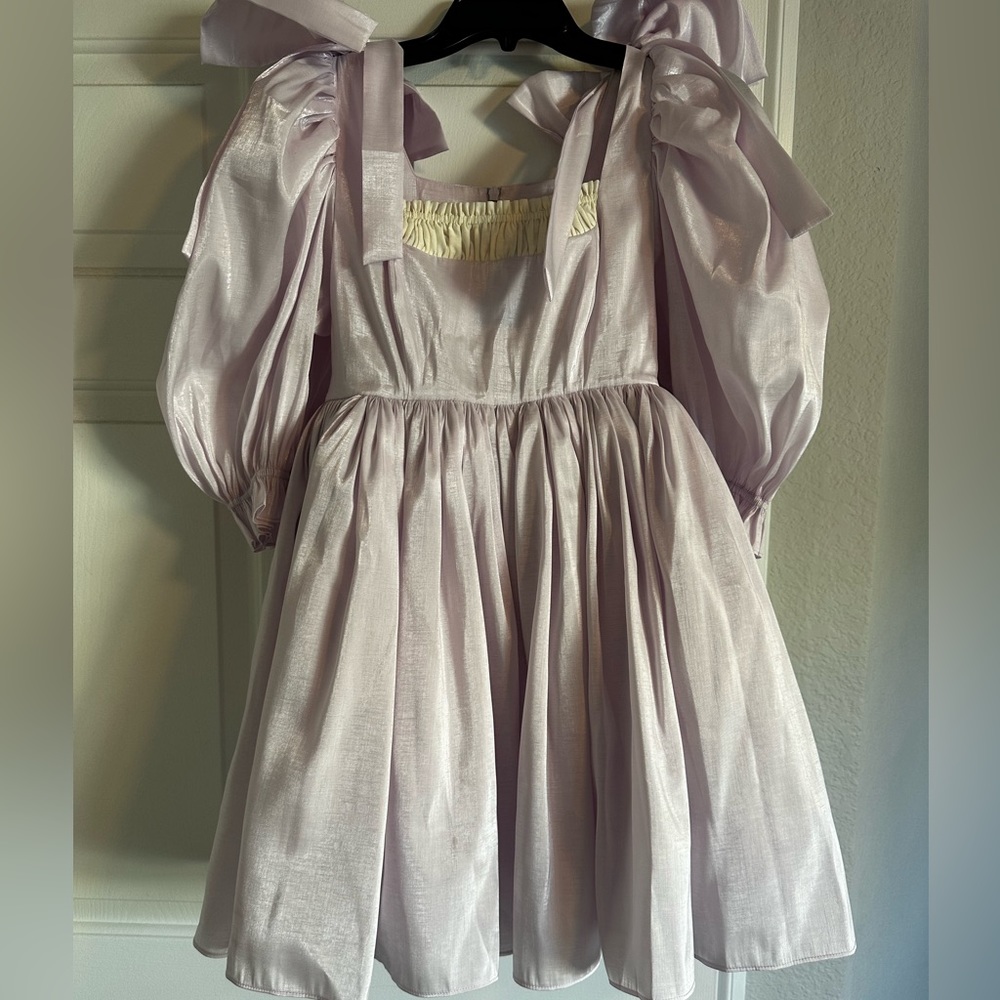 Selkie Collection DaVinci Puff Dress in Thundercloud